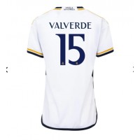 Fotballdrakt Dame Real Madrid Federico Valverde #15 Hjemmedrakt 2023-24 Kortermet